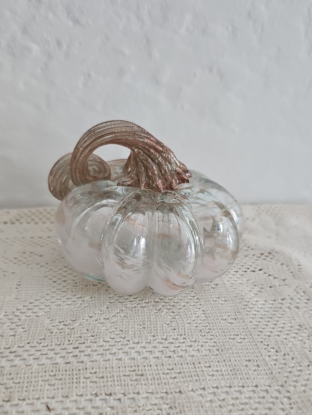 Hand Blown Glass Pumpkin